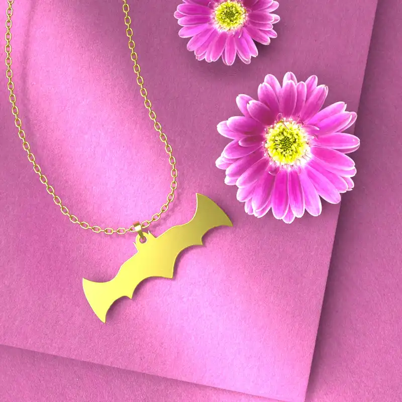 گردنبند طلا 18 عیار زنانه مدوپد مدل هالووین کد G3-1-1026