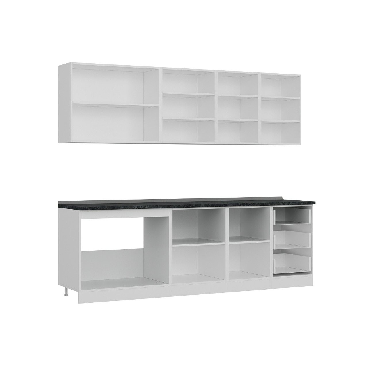 کابینت آشپزخانه مدل B-1 Minar 250 cm مجموعه دو عددی کابینت آشپزخانه مدل B-1 Minar 250 cm مجموعه دو عددی