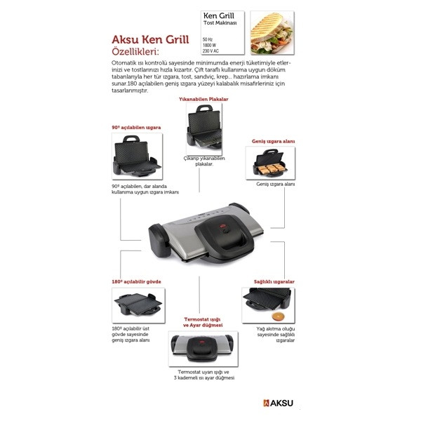 گریل آکسو مدل Aksu T34 G