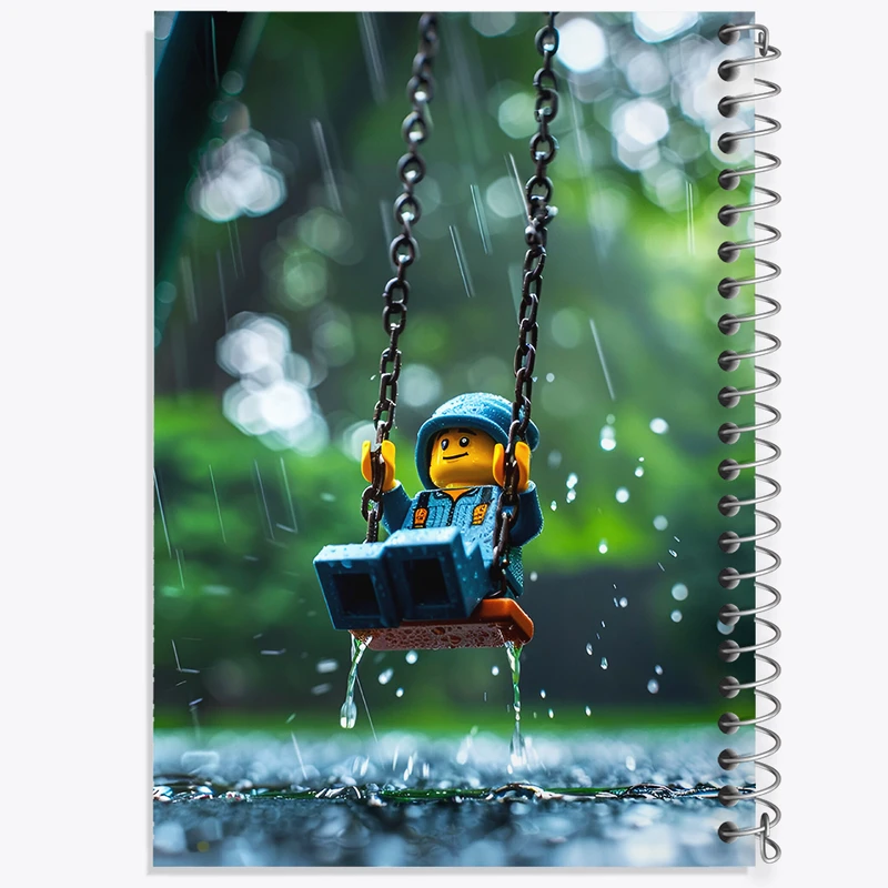 دفتر مشق 100 برگ خندالو طرح لگو (Lego) کد F6816