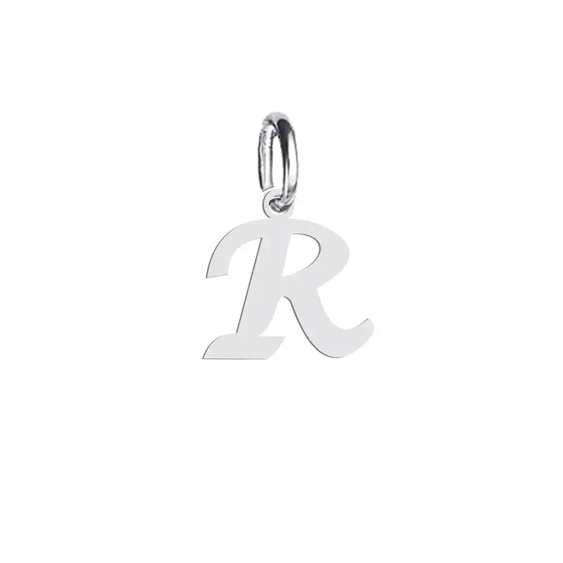 آویز گردنبند نقره هایکا طرح حرف لاتین R مدل n.ha 152
