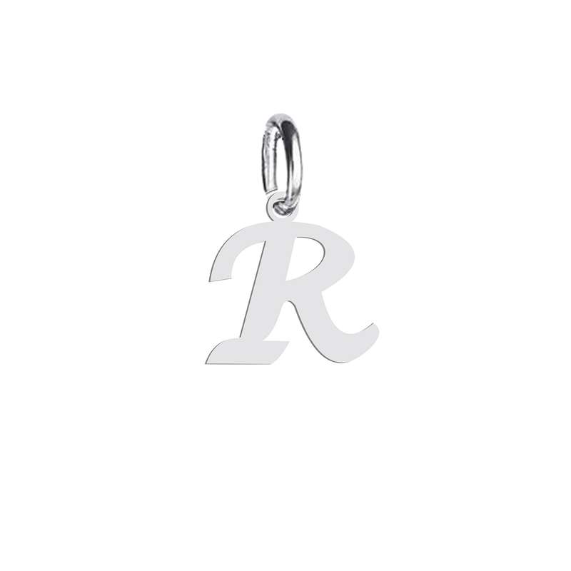 آویز گردنبند نقره هایکا طرح حرف لاتین R مدل n.ha 152