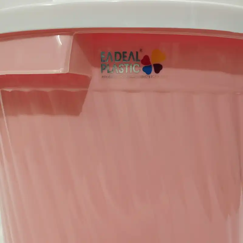 سطل زباله ایده آل پلاستیک مدل درب دار کد 600