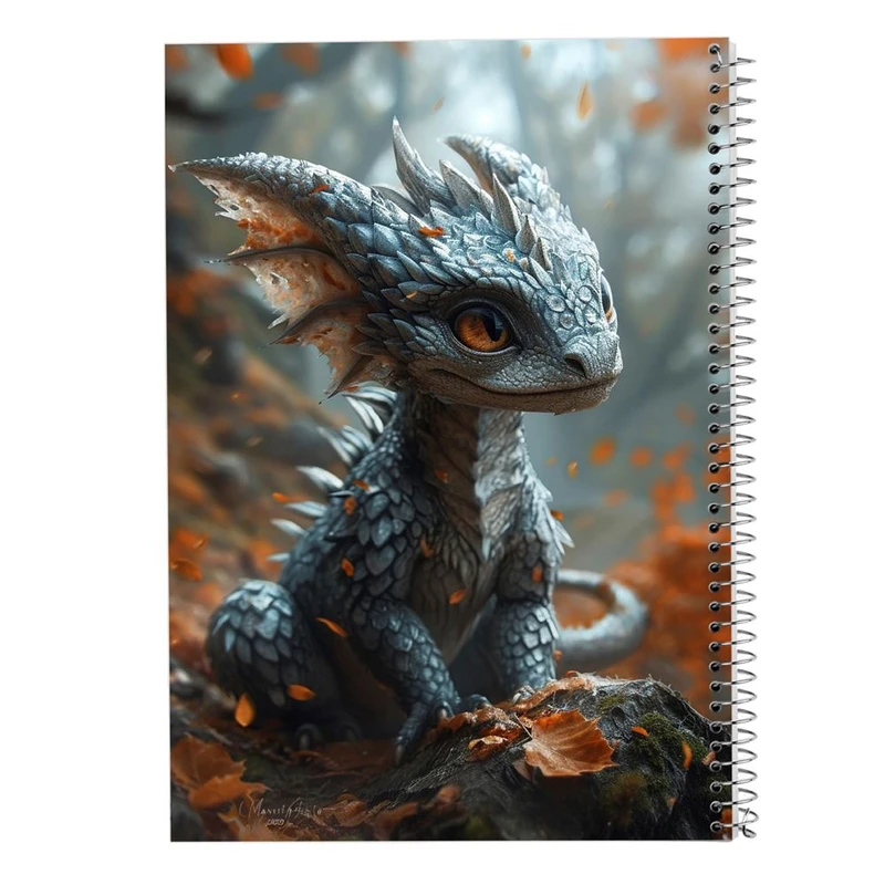 دفتر شطرنجی 50 برگ مدوپد طرح اژدها کد DF16809