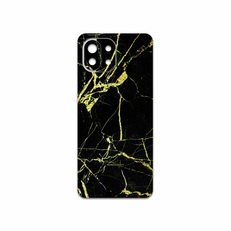 برچسب پوششی ماهوت مدل Graphite-Gold-Marble مناسب برای گوشی موبایل شیائومی MI 11 LITE