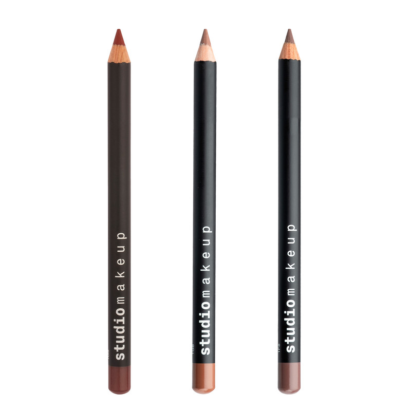 مداد لب استودیو میکاپ مدل Earthy Chic مجموعه 3 عددی