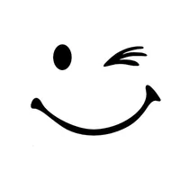 برچسب خودرو طرح لبخند کد 0022