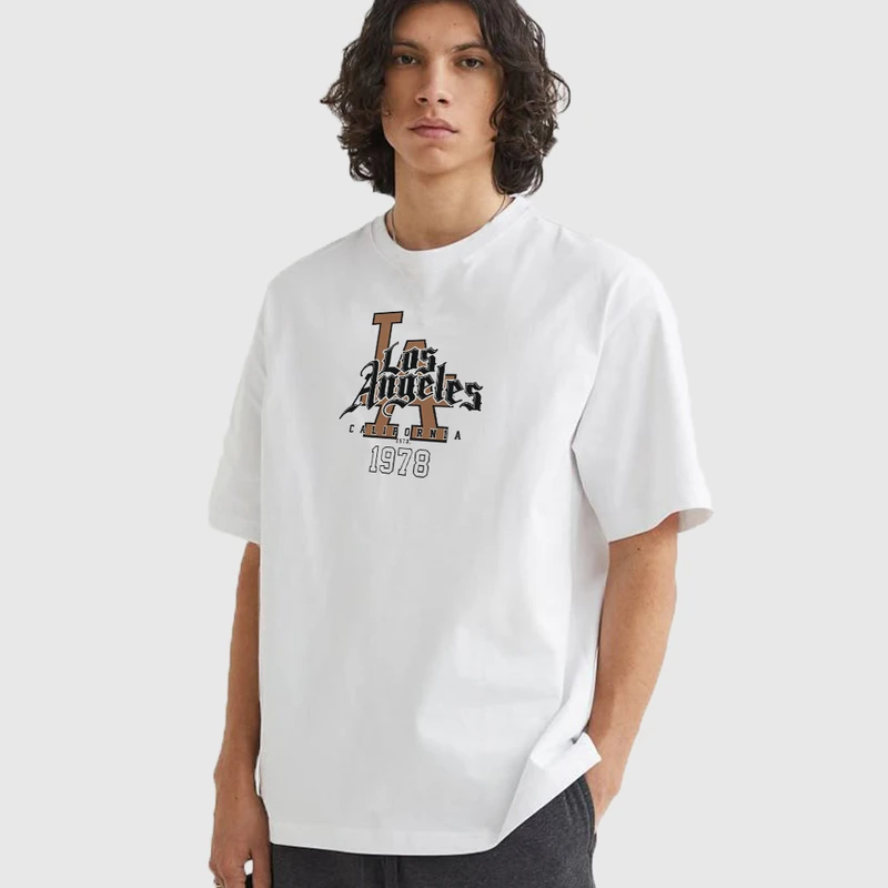 تی شرت آستین کوتاه مردانه مدل لس انجلس 1978 NBA بسکتبالی mo465