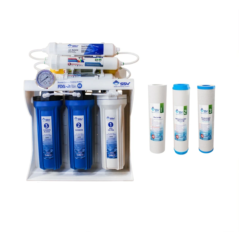 دستگاه تصفیه کننده آب اس اس وی مدل BlueStar 2W X900 به همراه شیر و فیلتر بسته 3 عددی