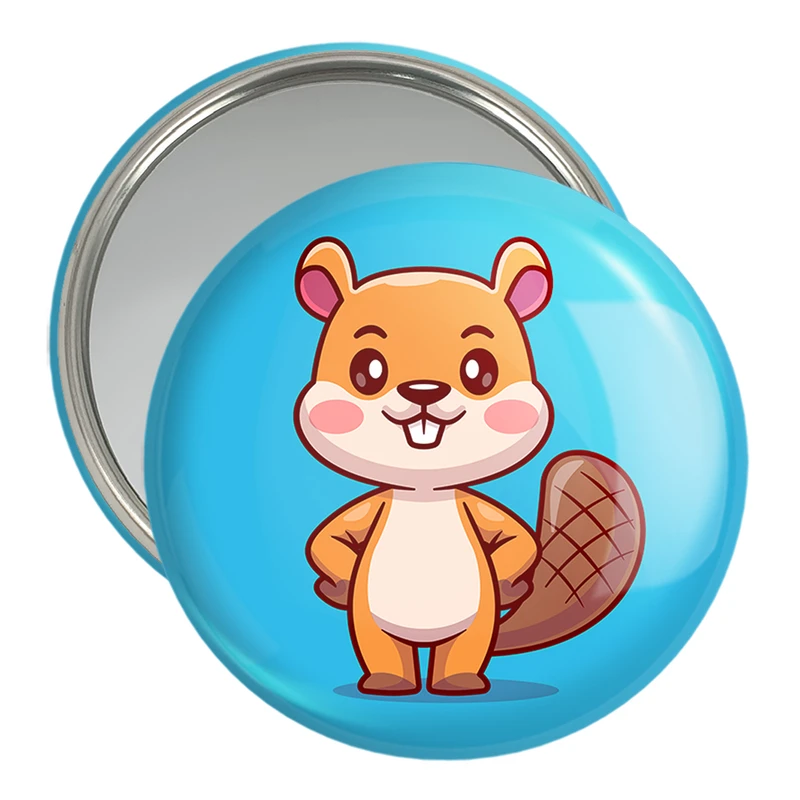 آینه جیبی خندالو مدل حیوانات بامزه سمور کد 29671