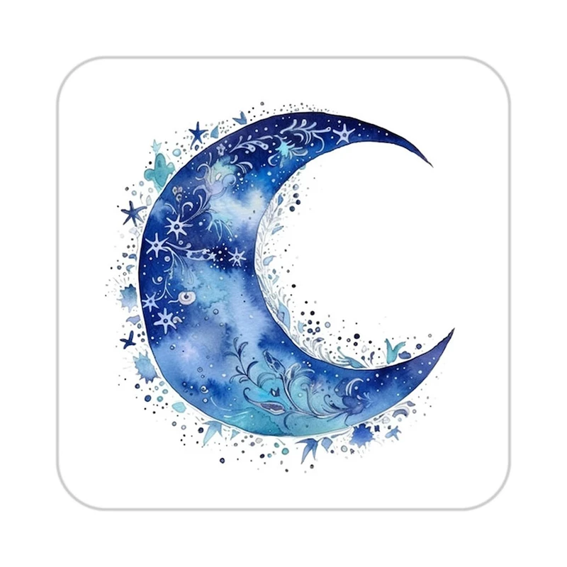 زیر لیوانی کاکتی طرح ماه و ستاره مدل mp53318