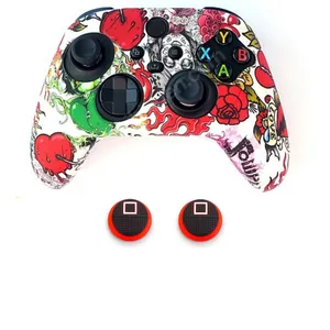 محافظ دسته بازی Xbox One Series طرح گل مدل Flower002 به همراه دو عدد روکش آنالوگ 