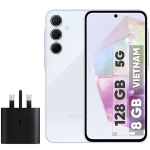 Samsung Galaxy A35 Dual SIM 128GB and 8GB RAM mobile phone with Samsung Charger- Vietnam 