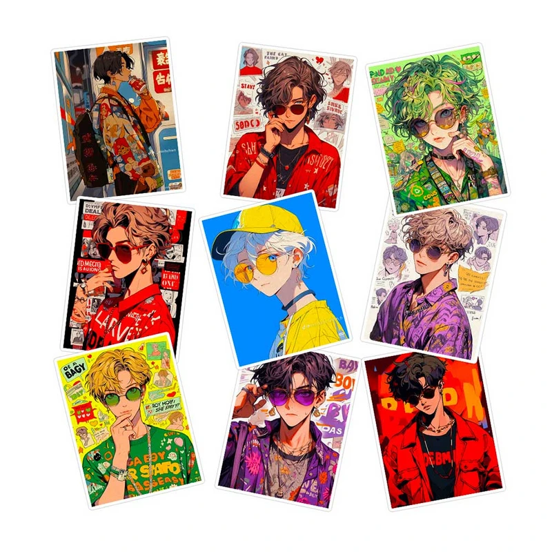 استیکر لپ تاپ ماسا دیزاین طرح BOY کد COLS126 مجموعه 9 عددی