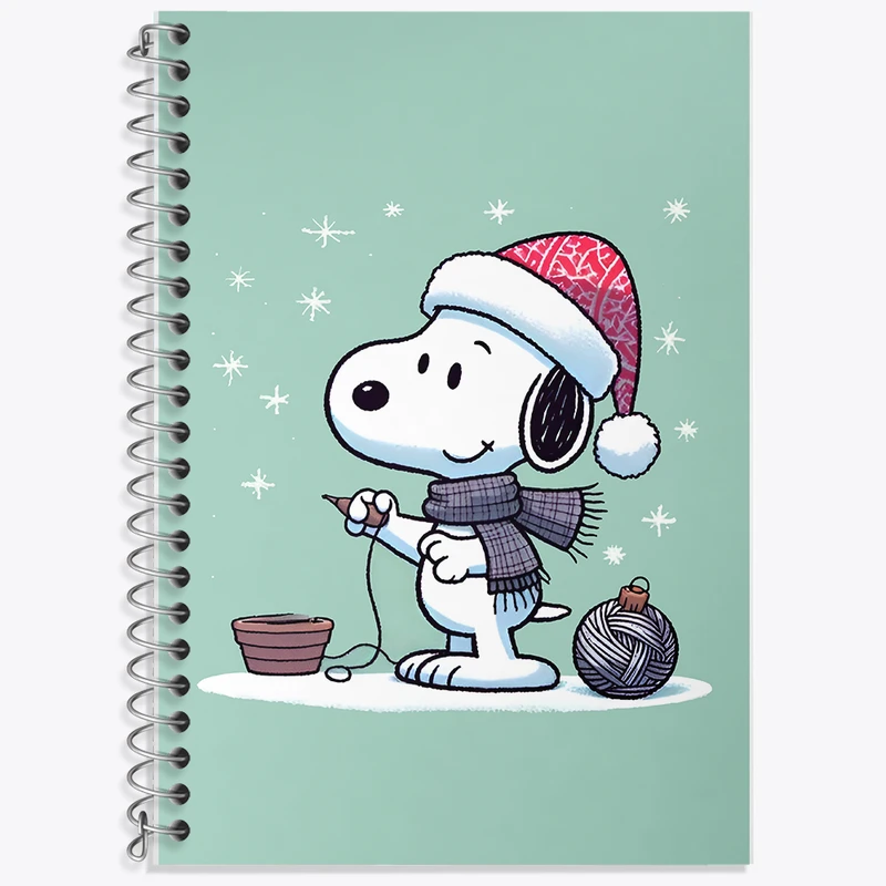 دفتر زبان 50 برگ خندالو مدل دو خط طرح اسنوپی (Snoopy) کد N5956