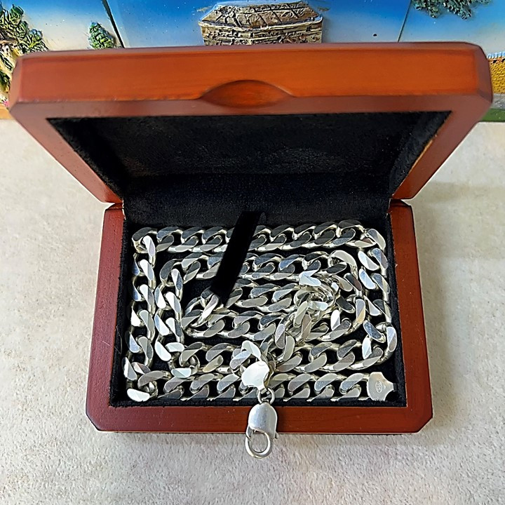 زنجیر نقره مردانه کد glsr-1521 زنجیر نقره مردانه کد glsr-1521