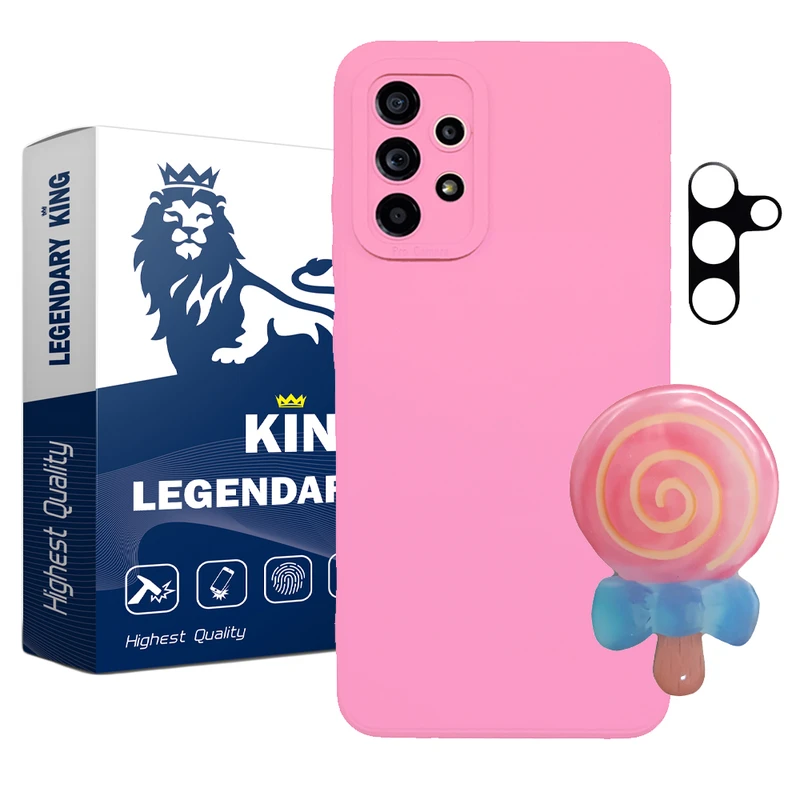   کاور لاین کینگ مدل Redabnabat مناسب برای گوشی موبایل سامسونگ Galaxy A13 4G به همراه پایه نگهدارنده و محافظ لنز