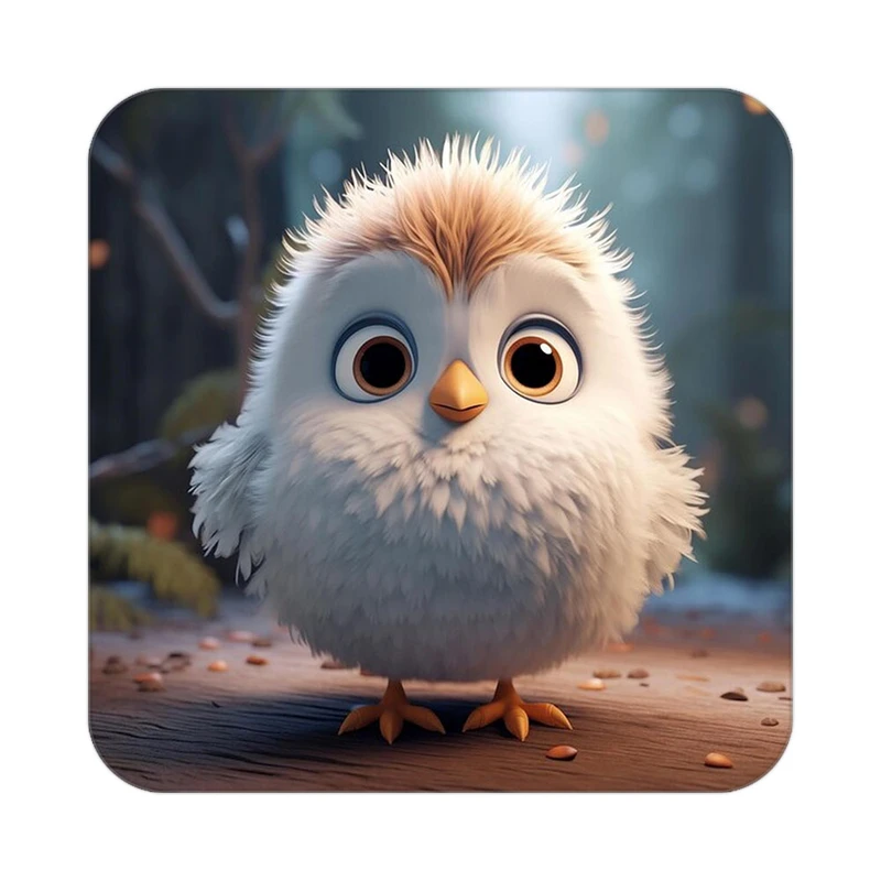 زیر لیوانی کاکتی طرح حیوانات کارتونی مدل mp28132