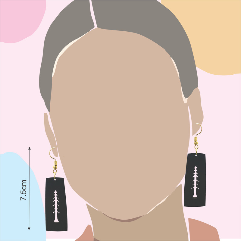 گوشواره زنانه هانستو مدل E2-008 مجموعه دو عددی