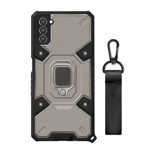 کاور فشن مدل Protection مناسب برای گوشی موبایل سامسونگ Galaxy S21 Plus به همراه بند آویز