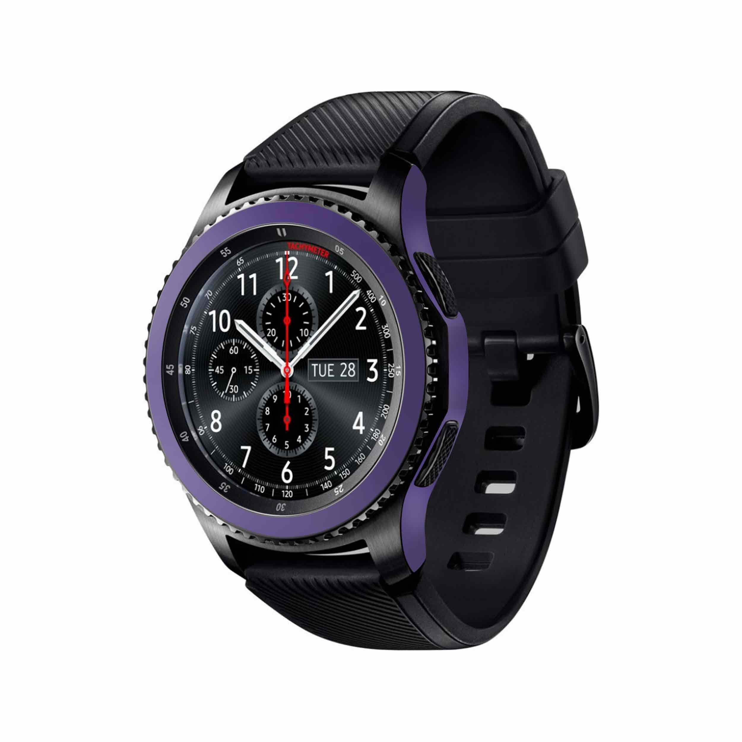 برچسب ماهوت طرح Matte-BlueBerry مناسب برای ساعت هوشمند سامسونگ Galaxy Gear S3 Frontier