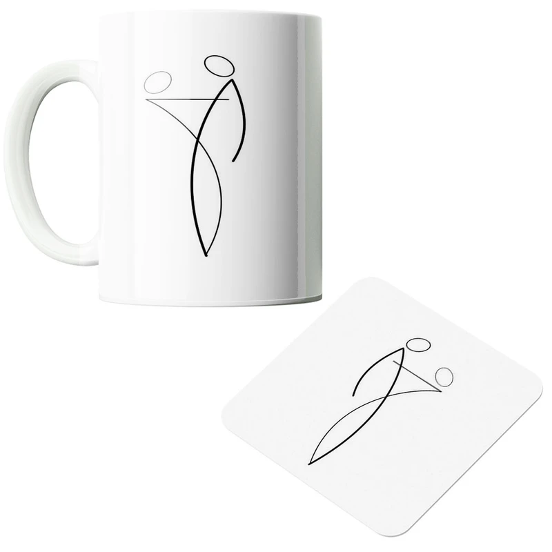 ماگ پاد آفرین مدل عشق کد 520 به همراه زیر لیوانی 