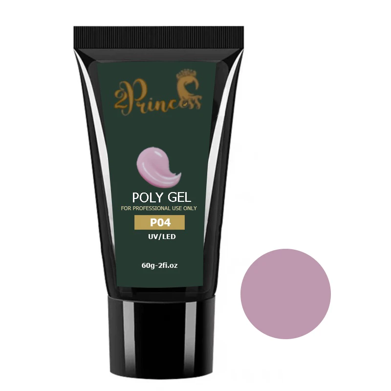 پلی ژل کاشت ناخن پرنسس مدل P04 وزن 60 گرم