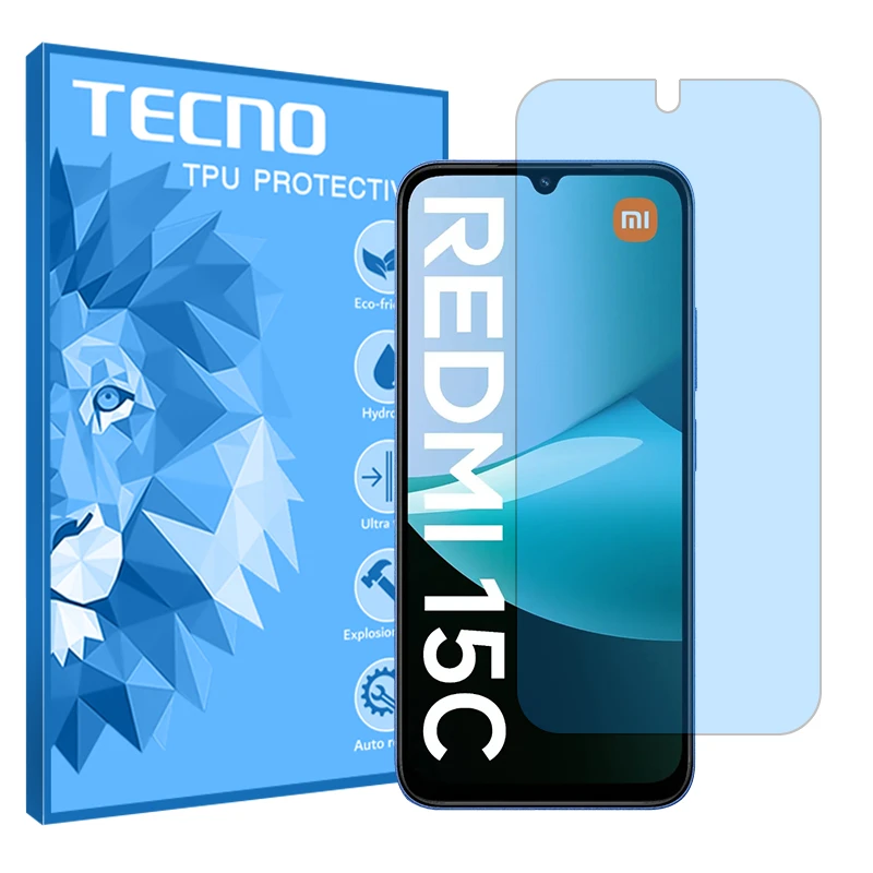 محافظ صفحه نمایش مات آنتی بلو تکنو مدل Resistant مناسب برای گوشی موبایل شیائومی Redmi 15C