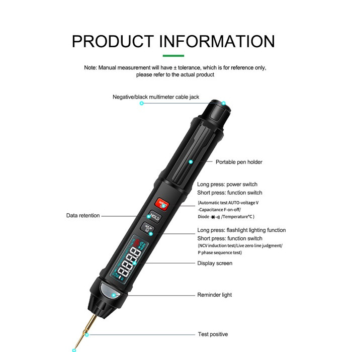 مولتی متر دیجیتال ریلایف مدل RELIFE DT-01 مجموعه 3 عددی