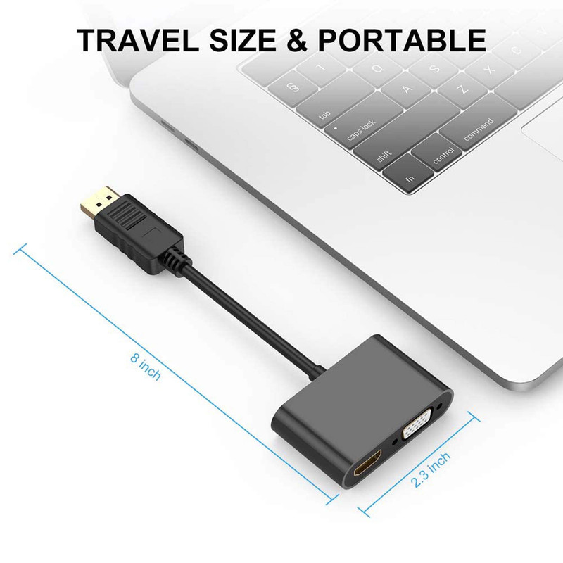 مبدل Displayport به HDMI / VGA مدل HT092