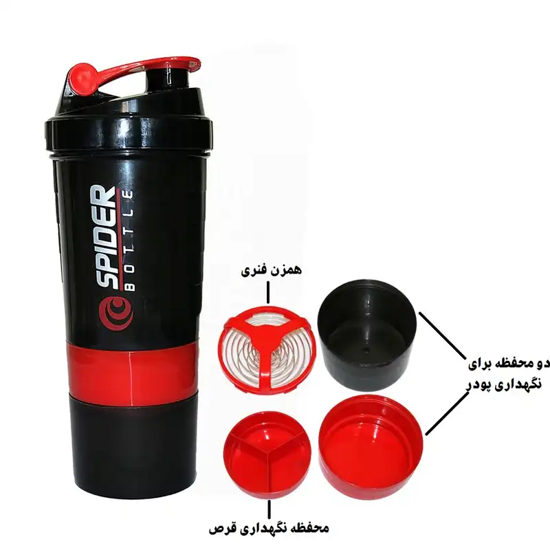 شیکر اسپایدر مدل trendzone گنجایش 0.5 لیتر