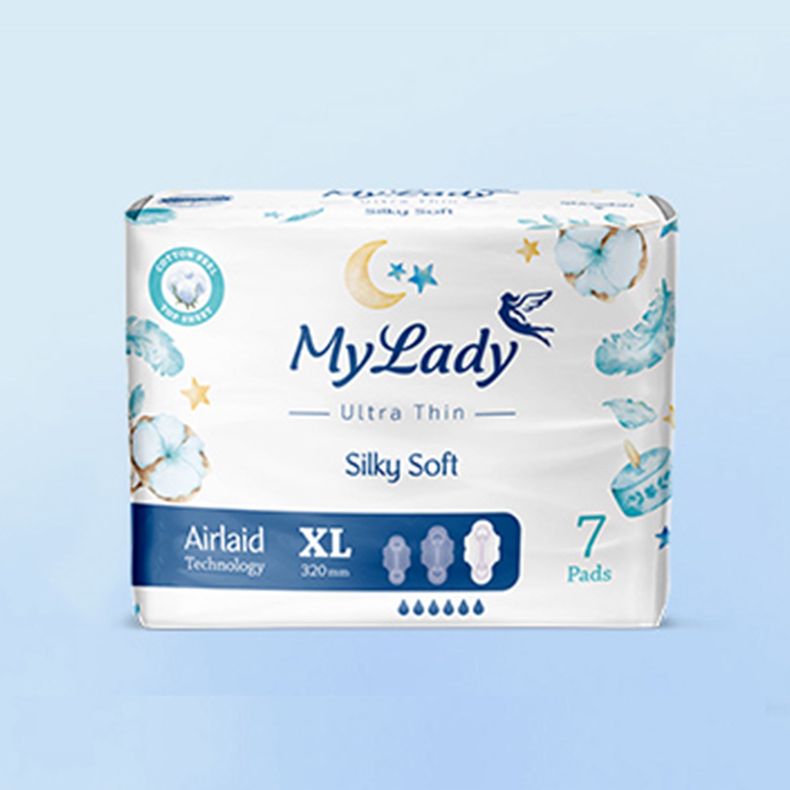 نوار بهداشتی مای لیدی اولترا مدل Silky Soft سایز خیلی بزرگ بسته 7 عددی -  - 4