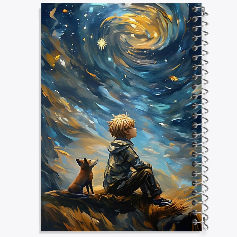 دفتر مشق 100 برگ خندالو طرح شازده کوچولو کد N1792