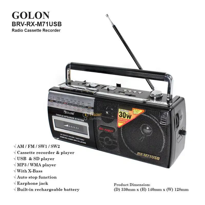 رادیو اسپیکر گولون مدل RX-M71USB