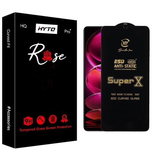 محافظ صفحه نمایش هیتو مدل Rose SuperX Pro مناسب برای گوشی موبایل شیائومی Redmi Note 12 Pro 5G / 12 Pro Plus / 13 Pro 4G / F3 GT / F4 GT / Note 12 Turbo / X5 Pro / F5 / Note 13R Pro / M6 Pro