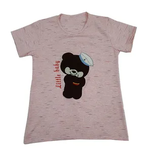 تی شرت آستین کوتاه دخترانه مدل خرسی