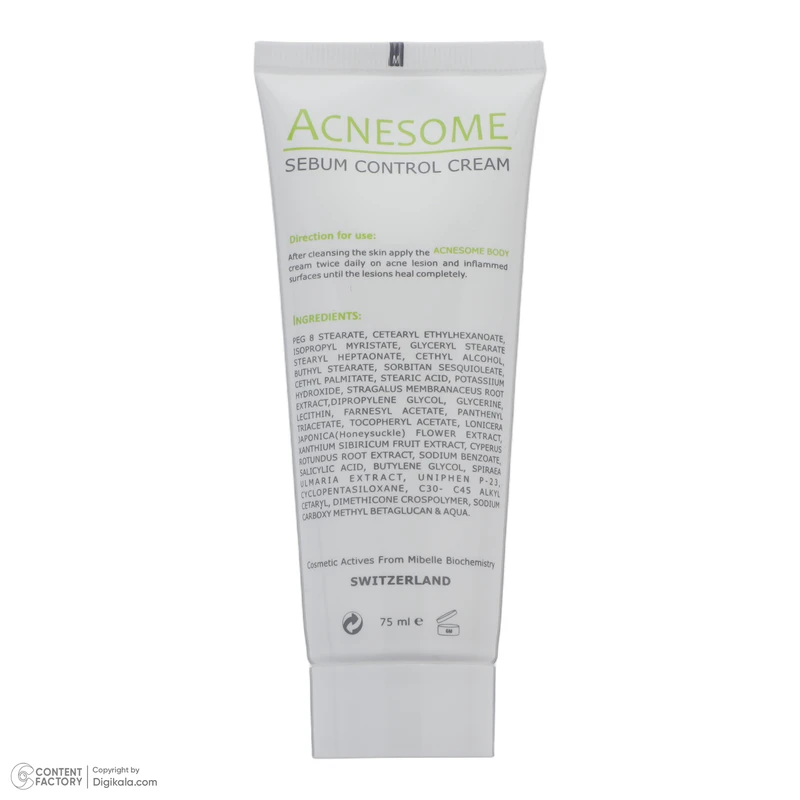 عکس شماره 3 : کرم ضد جوش بدن فیس دوکس سری acnesome مدل astra force مناسب پوست های چرب حجم 75 میلی لیتر