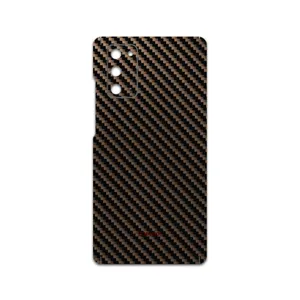 MAHOOT Glossy-Brown-Fiber Cover Sticker for Samsung Galaxy Note20