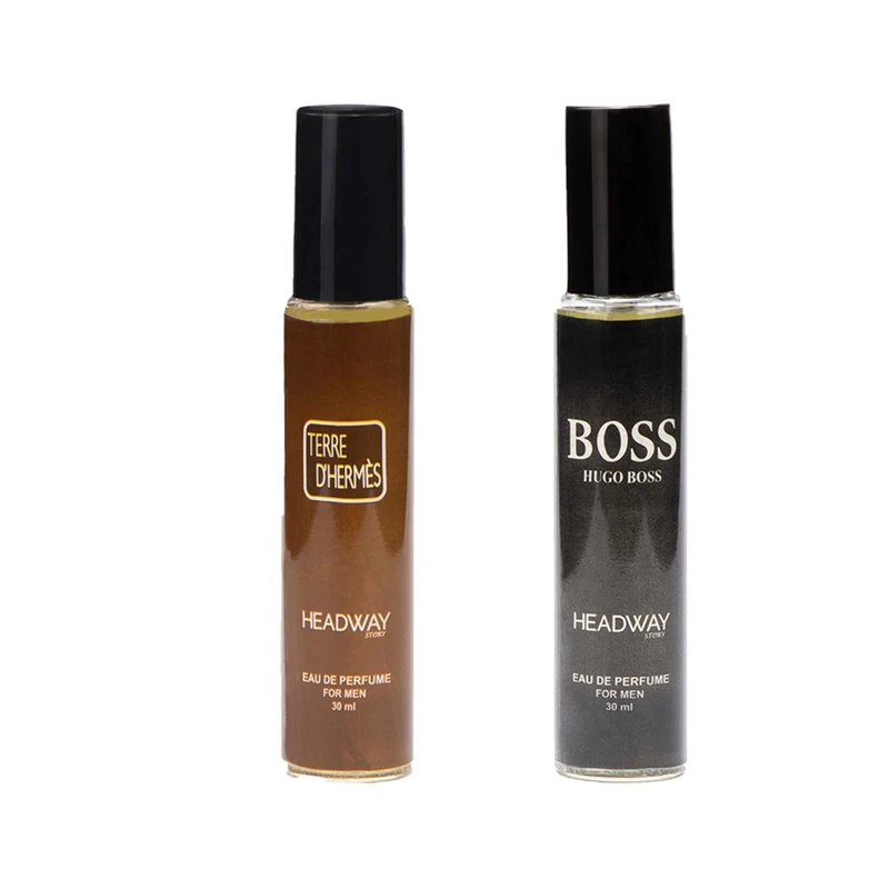 عطر جیبی مردانه هدوی استوری مدل تق هرمس و هوگو باس من حجم 30 میلی لیتر مجموعه 2 عددی
