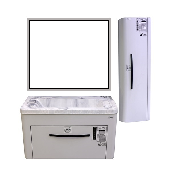 ست کابینت و روشویی مدل پائولا به همراه آینه و باکس