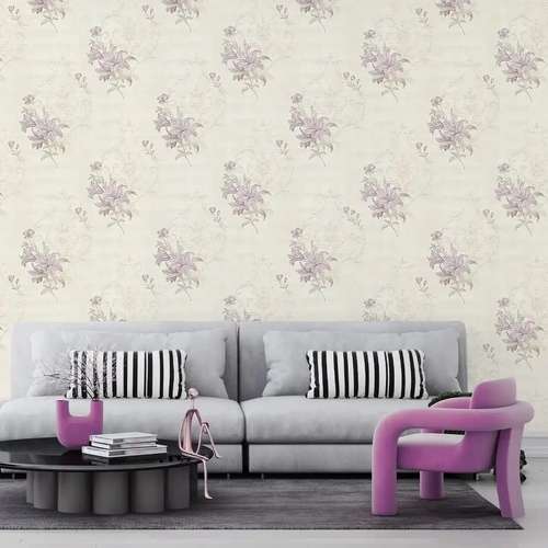 کاغذ دیواری طرح ترکیبی گلدار کد 4048