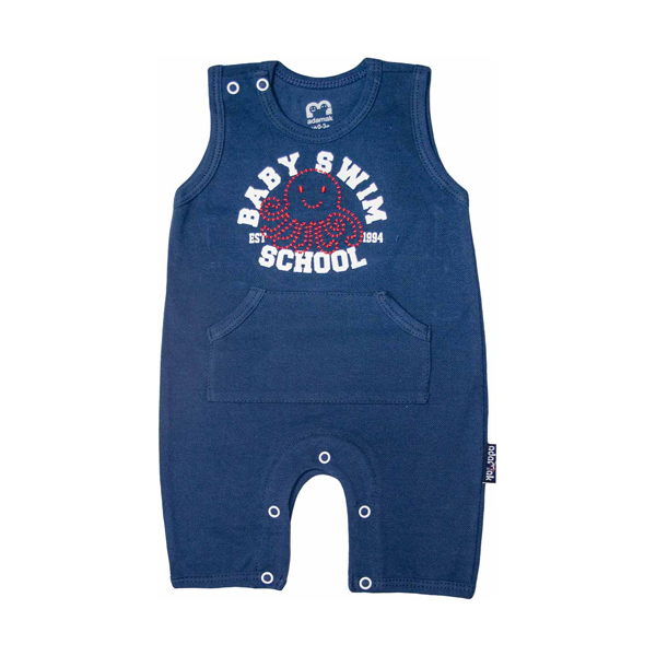 سرهمی نوزادی ادمک طرح هشت پا رنگ سرمه ای