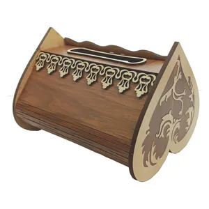 جعبه دستمال کاغذی طرح قلبی مدل DK-05