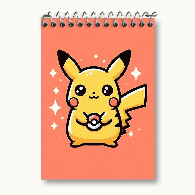 دفتر یادداشت 50 برگ خندالو طرح انیمه پوکمون کد N1921