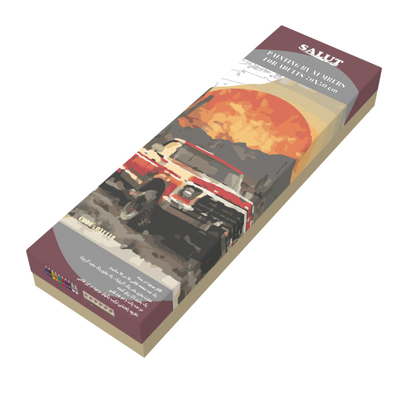 بسته رنگ آمیزی سالوت مدل آکرولیک کد 031118 مجموعه 18 عددی