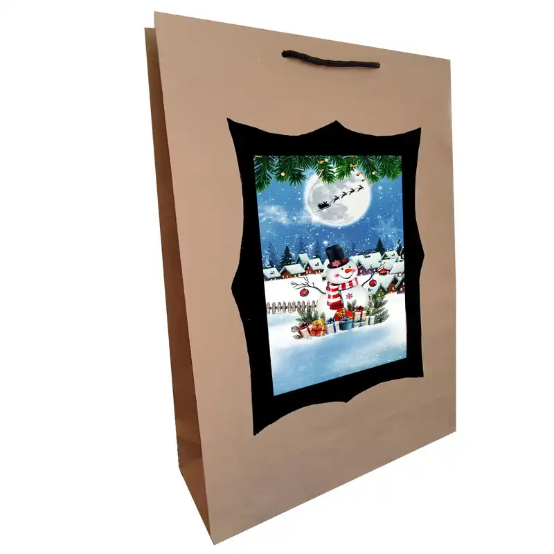 پاکت هدیه مدل آدم برفی