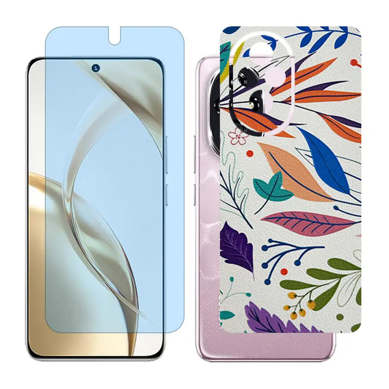محافظ صفحه نمایش آنتی بلو گلس مدل Together مناسب برای گوشی موبایل آنر 200 / Honor 200 به همراه برچسب پوششی پشت گوشی