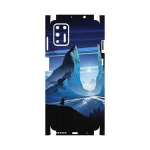 MAHOOT Blue Mountains Digital Art-FullSkin Cover Sticker for Motorola Moto G9 Plus