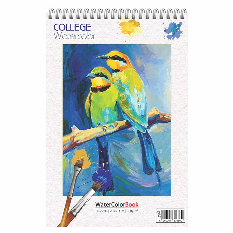 دفتر آبرنگ کالج مدل WATERCOLOR A4