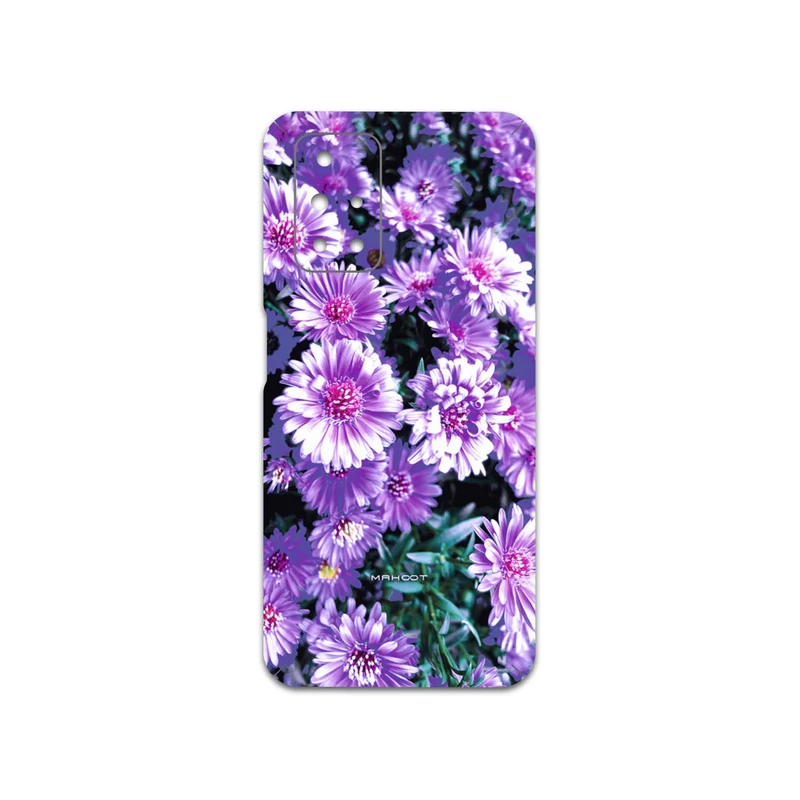برچسب پوششی ماهوت مدل Purple-Flower مناسب برای گوشی موبایل شیائومی Redmi 10 Prime